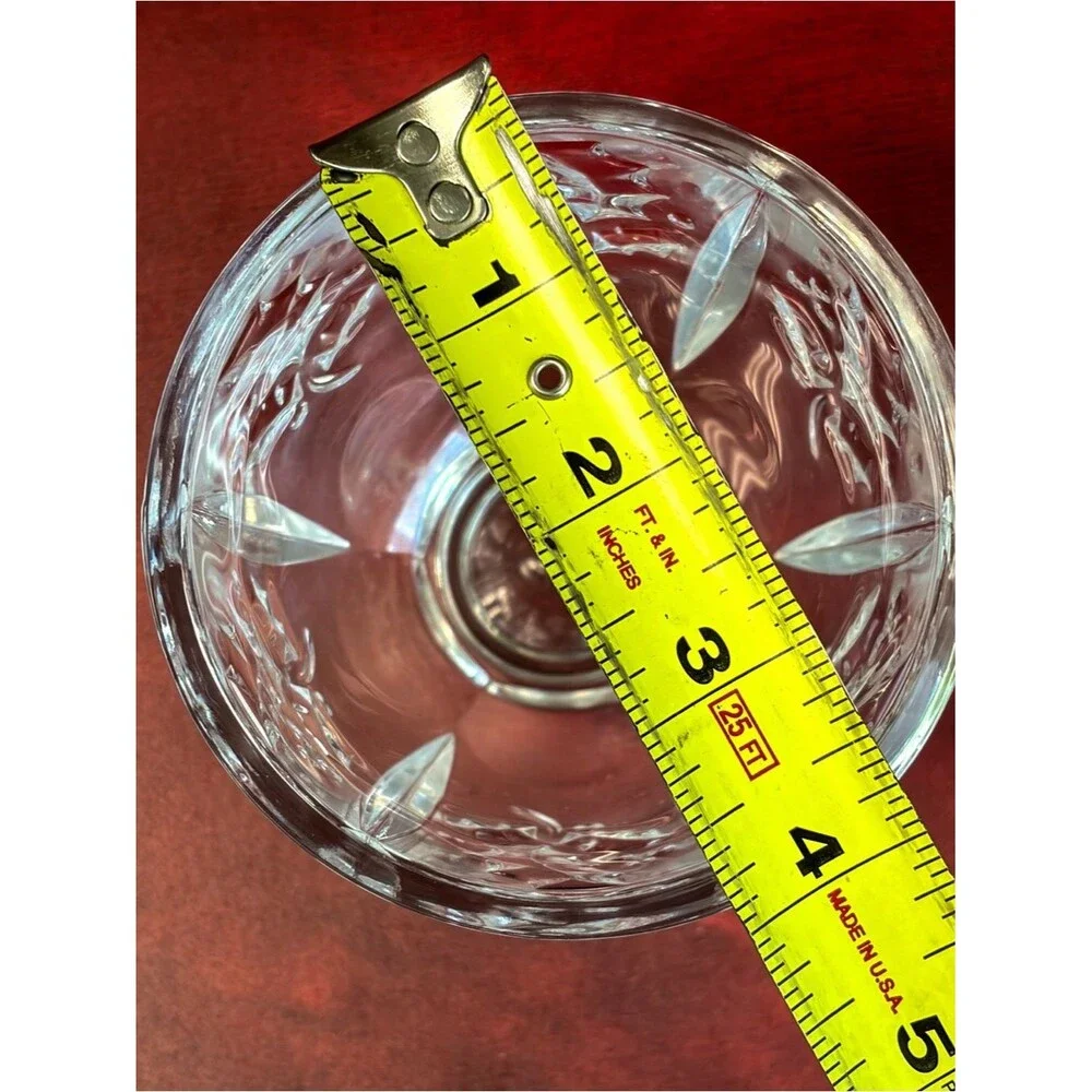 Vintage St. George 24% Lead Crystal Holly Vase